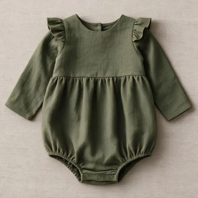 Petal Shoulder Bubble Romper