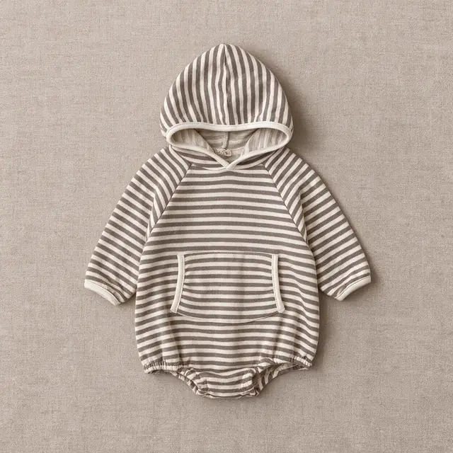 Deckchair Stripe Hooded Romper