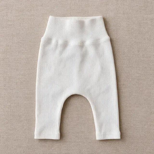 Fine Rib High-Waist Leggings