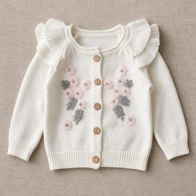 Primrose Ruffle Cardigan