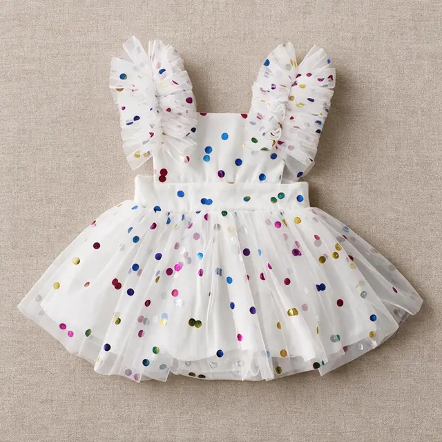 Dewdrop Frill Dress