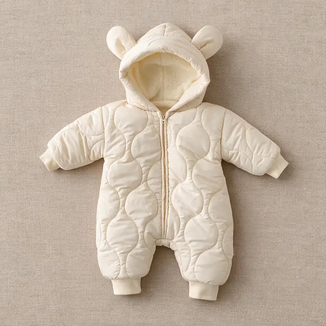 Ripple Quilt Hood Jumpsuit
