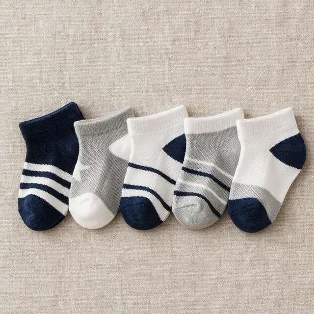 Ticking Band Socks