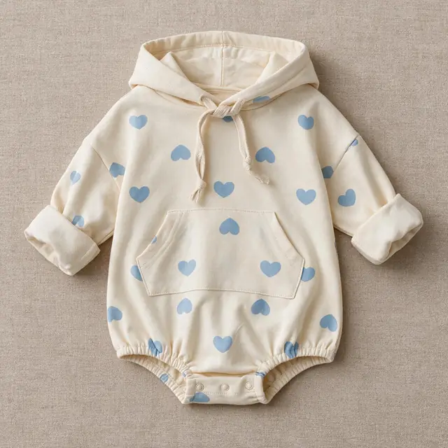 Sweetheart Hooded Romper