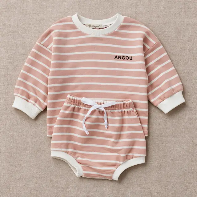 Ticking Stripe Bloomer Set