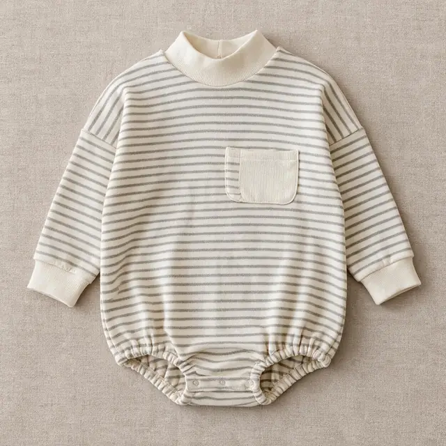 Deckchair Stripe Pocket Romper