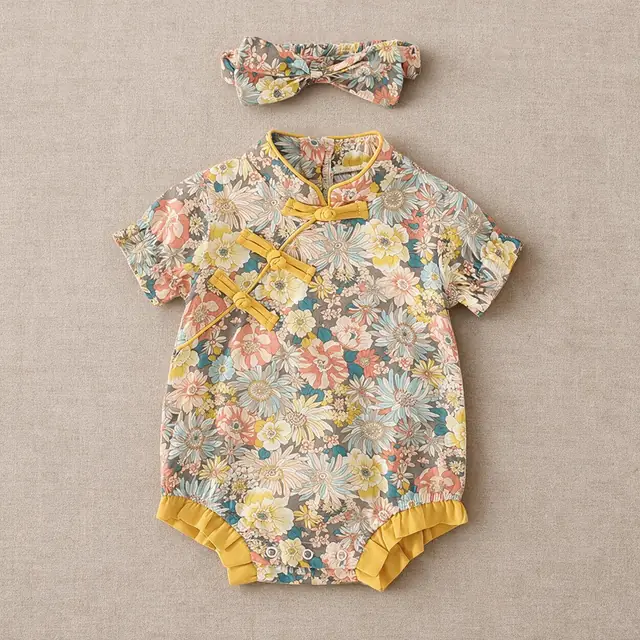 Wildflower Frog Bubble Romper