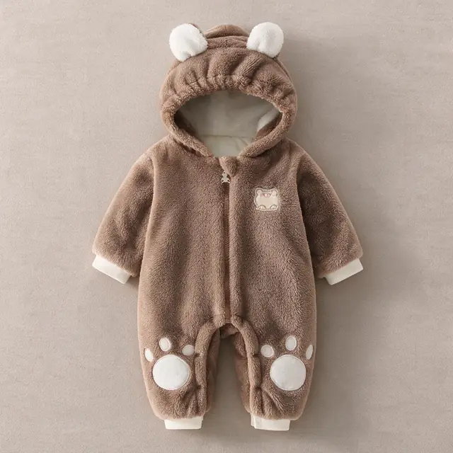 Paw Print Hooded Jumpsuit