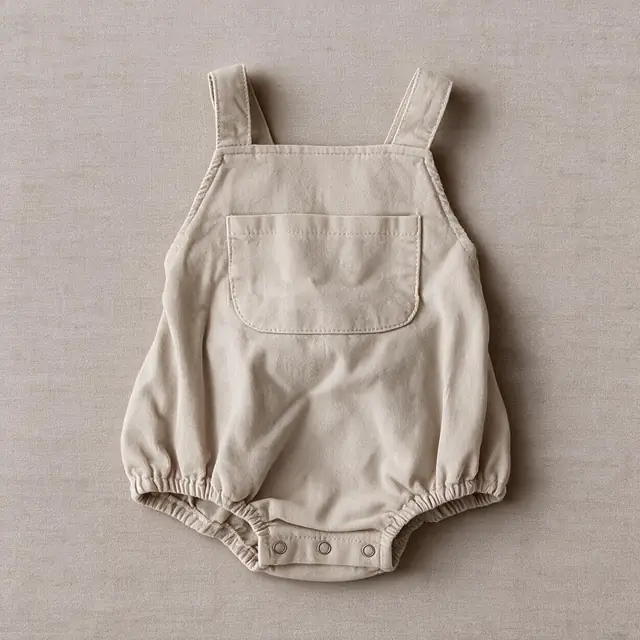 Pinafore Pocket Bubble Romper