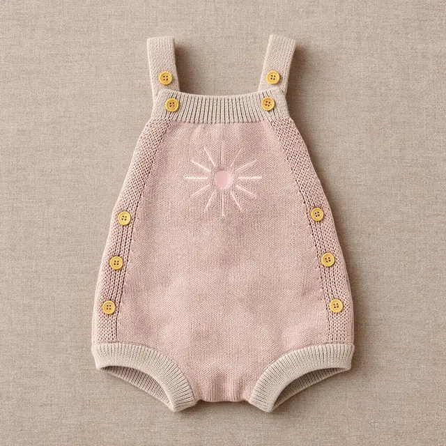 Sunburst Button Romper