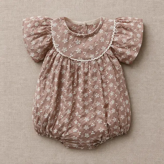 Christening Lace Bubble Romper