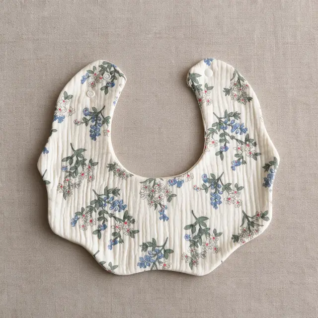Blue Flowers On White