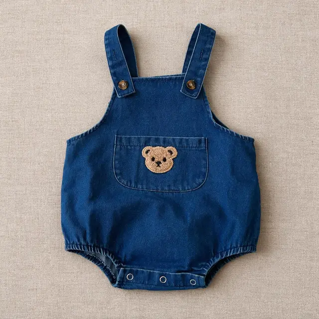 Kestrel Bear Pocket Bubble Romper