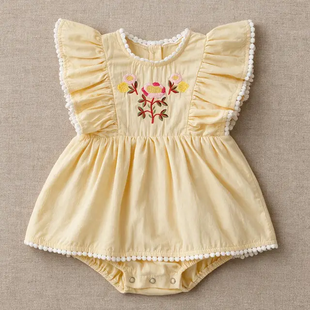Hollyhock Bubble Romper