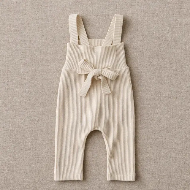 Ribbon Tie Overalls