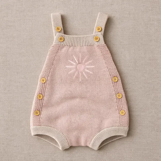Sun-Ray Button Romper
