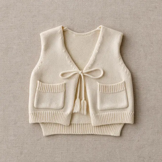 Ribbon Tassel Vest