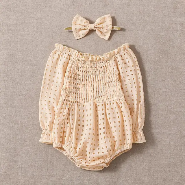Dewdrop Smock Romper