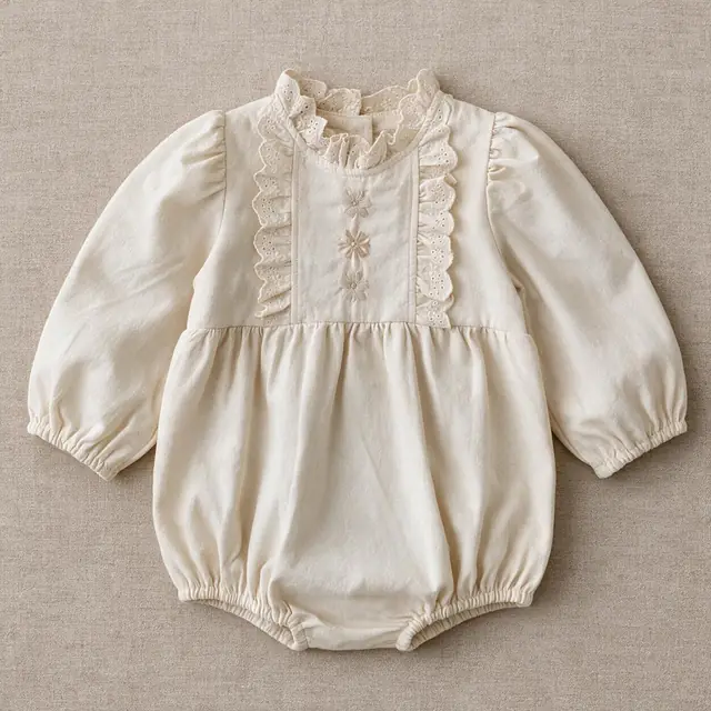 Broderie Bib Romper