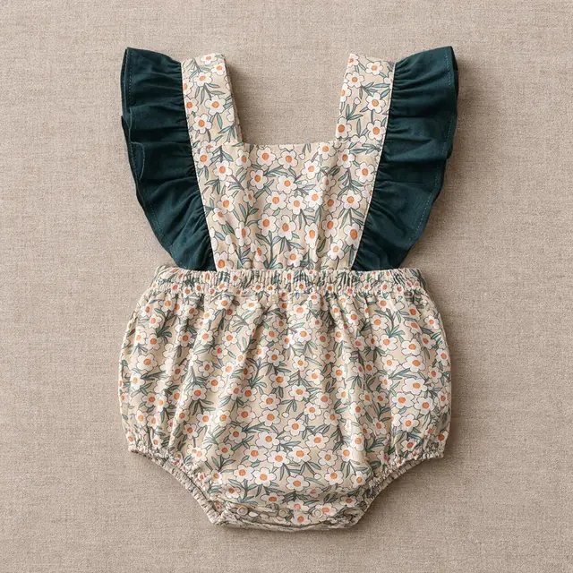 Clover Square Back Romper