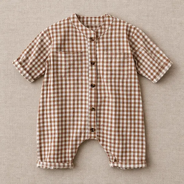 Cottage Check Pocket Jumpsuit
