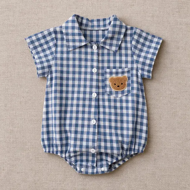 Picnic Check Bubble Romper