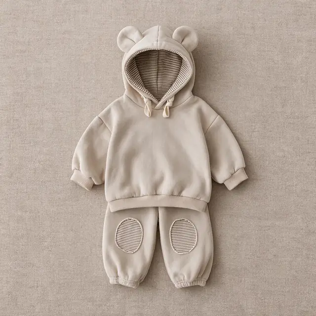 Teddy Ear Hooded Set