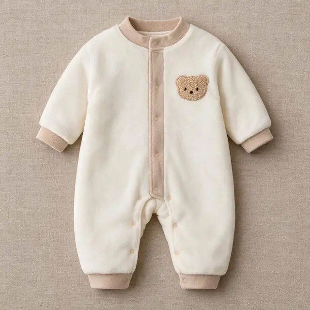 Bruin Patch Placket Romper