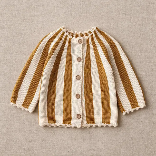 Deckchair Scallop Cardigan