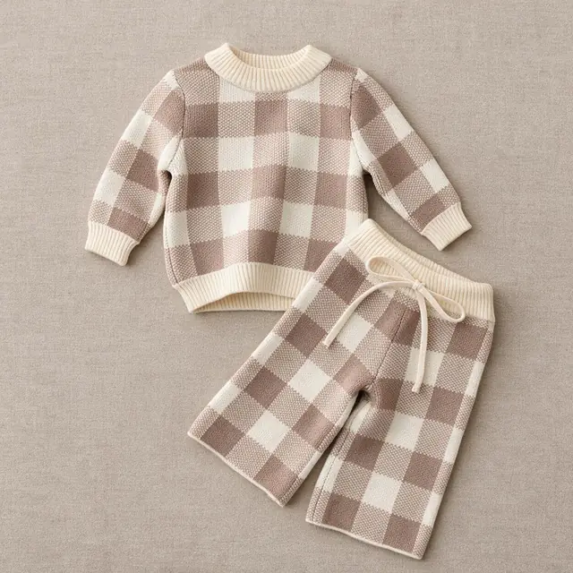 Picnic Check Sweater Set