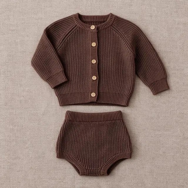 Aran Rib Cardigan Set