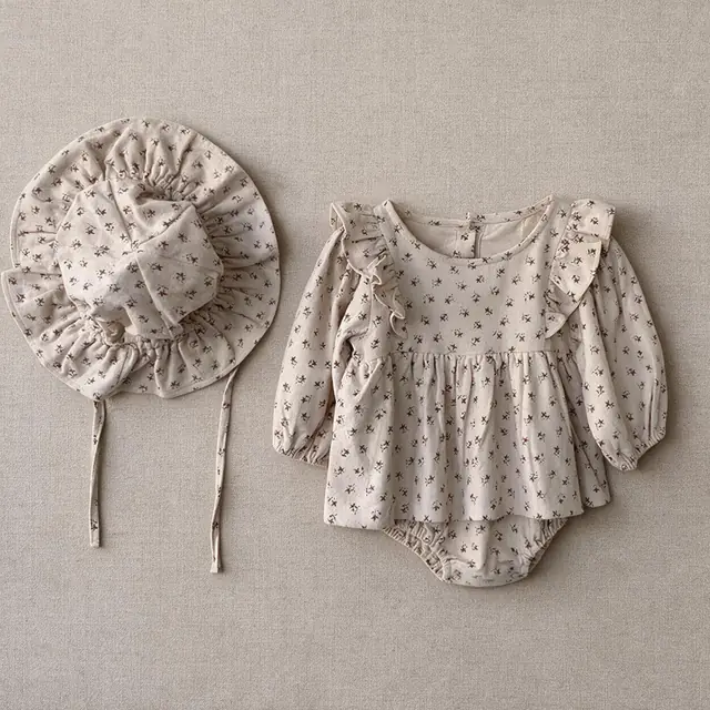 Primrose Frill Bonnet Set