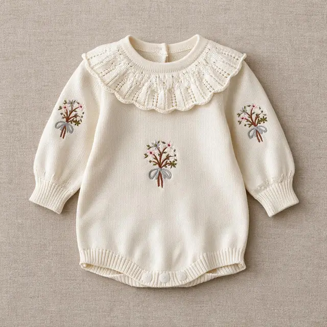 Posy Lattice Bubble Romper
