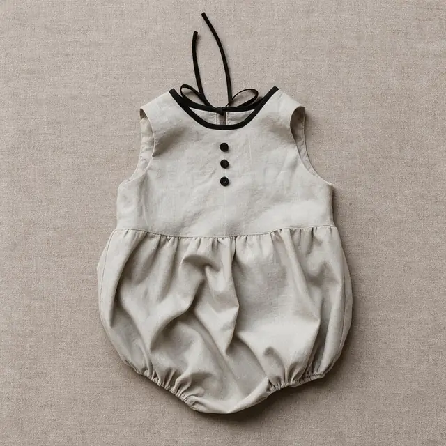 Sorrel Tie Yoke Bubble Romper