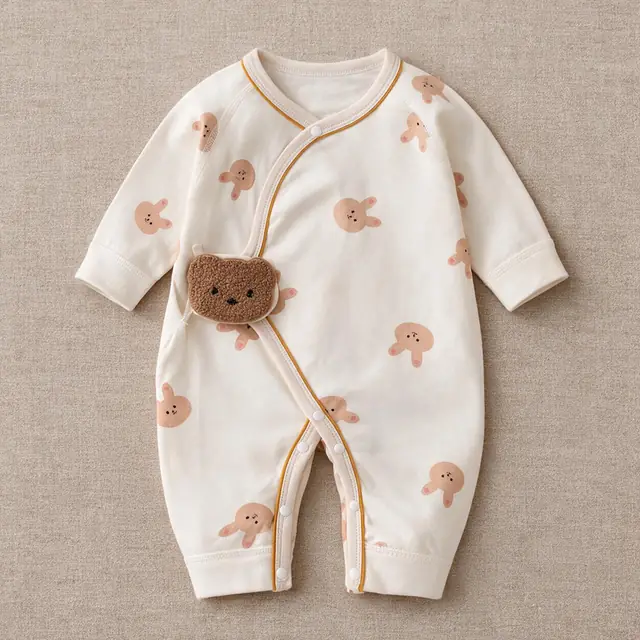 Teddy Patch Wrap Jumpsuit
