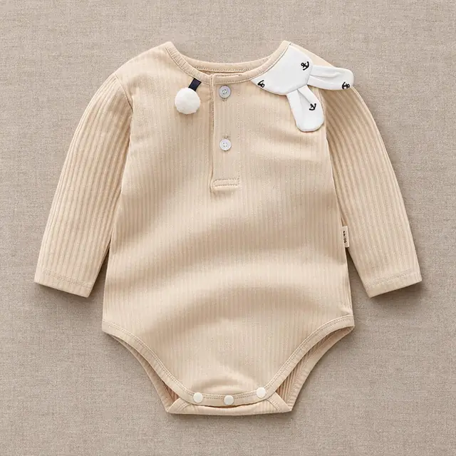 Ribbon Rib Henley Bodysuit