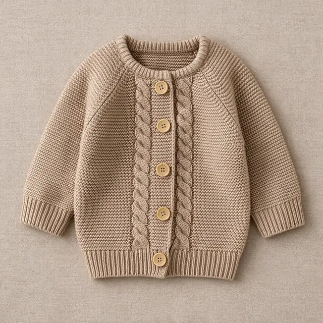 Aran Panel Cardigan