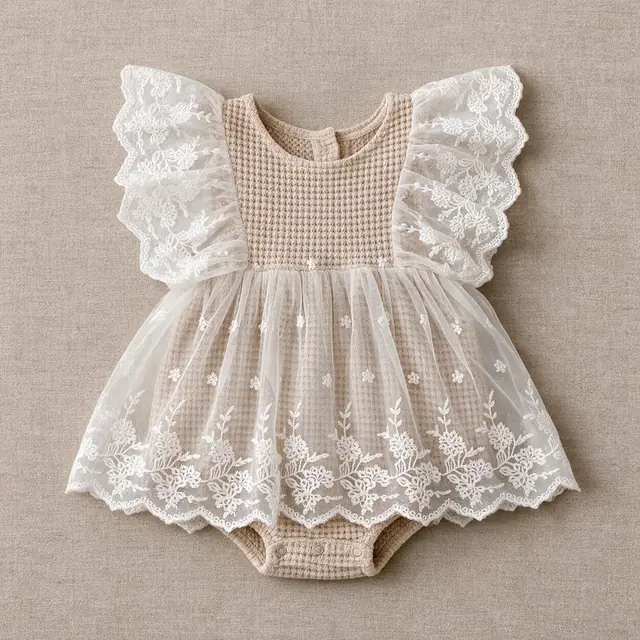 Heirloom Shell Flutter Romper