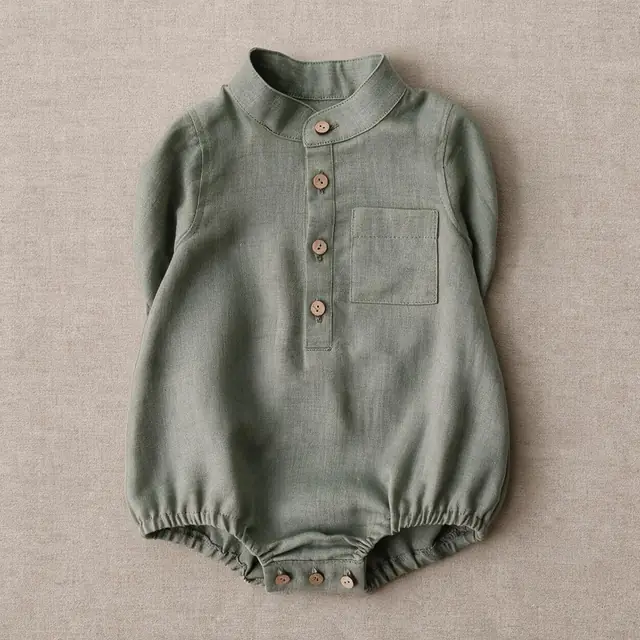 Placket Pocket Romper
