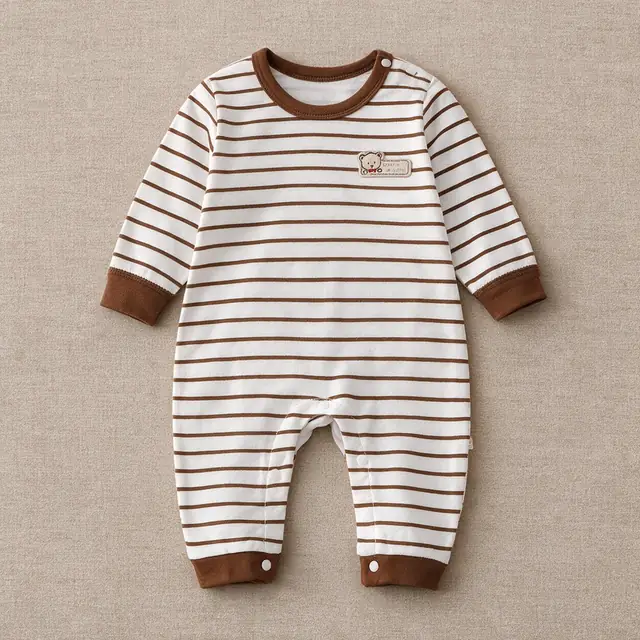 Teddy Stripe Romper