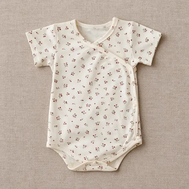 Meadow Sprig Wrap Bodysuit