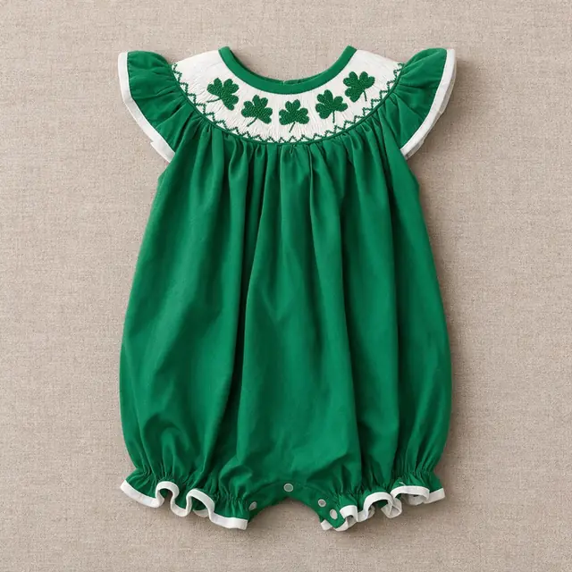 Clover Smock Bubble Romper