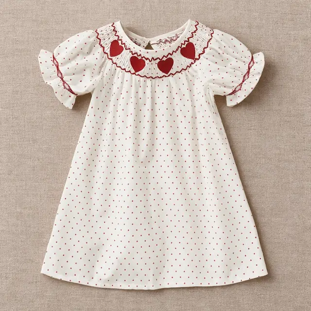 Dewdrop Shell-Edge Dress