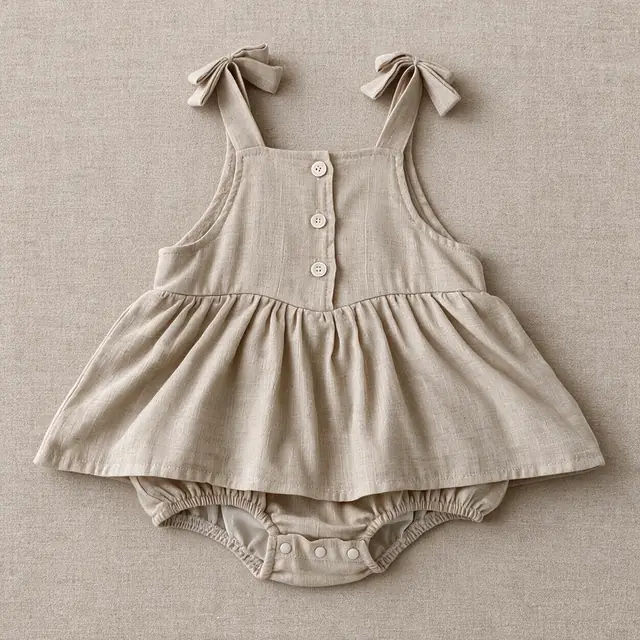 Hawthorn Bow Strap Bubble Romper