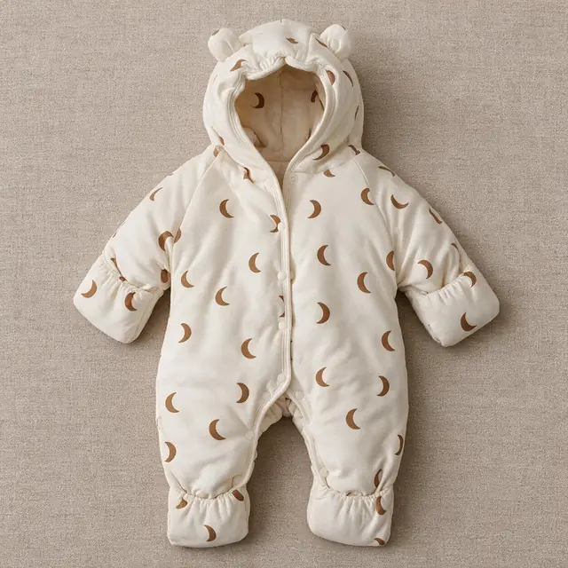 Bramble Bear Hooded Sleepsuit