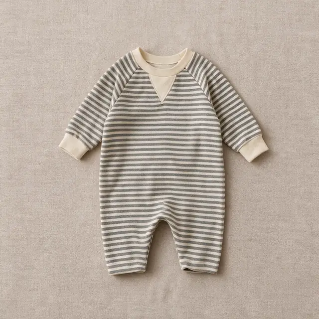 Chevron Raglan Jumpsuit