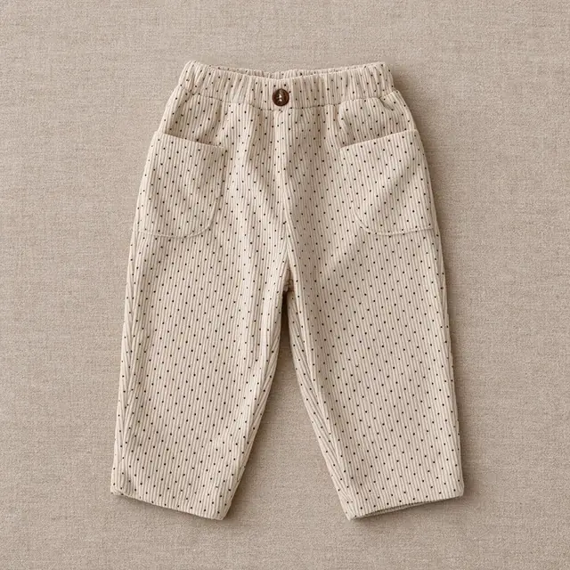 Pebble Dot Wide-Leg Pants