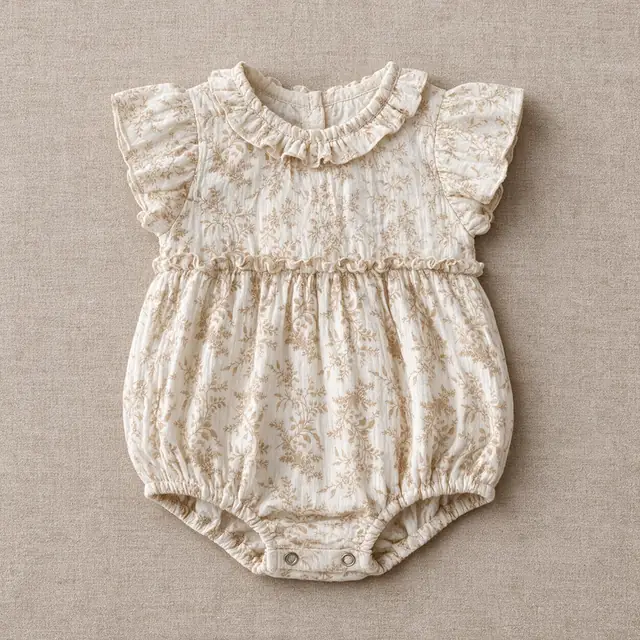 Clover Vine Bubble Romper