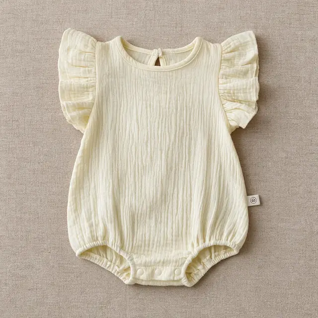 Petal Sleeve Bubble Romper