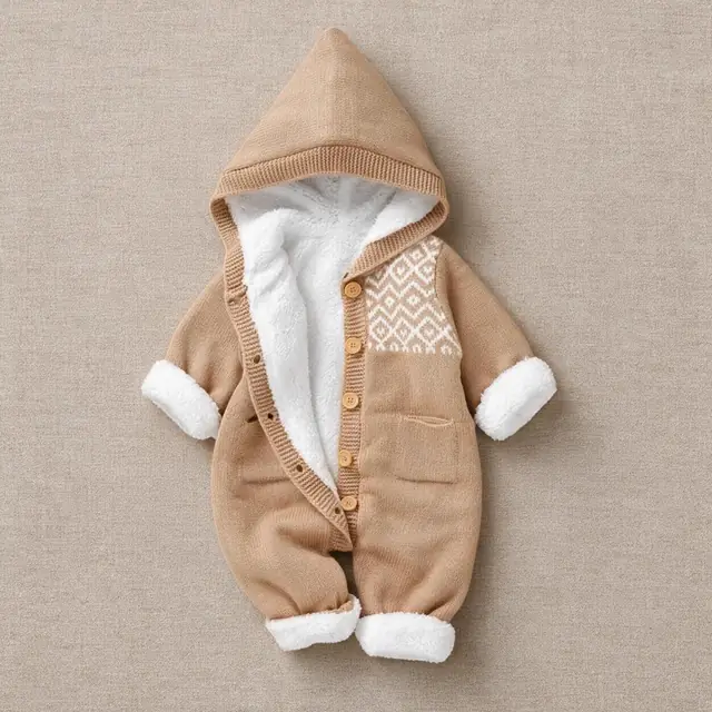Diamond Panel Hooded Jumpsuit
